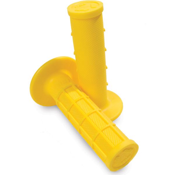 ODI Ruffian Half-Waffle Grips Yellow For Motocross Enduro Motorcycles